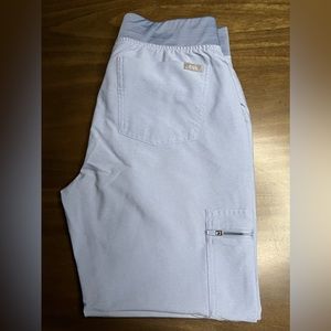 Figs Zamora Jogger scrub pants, Size Small, Vapor Blue Space